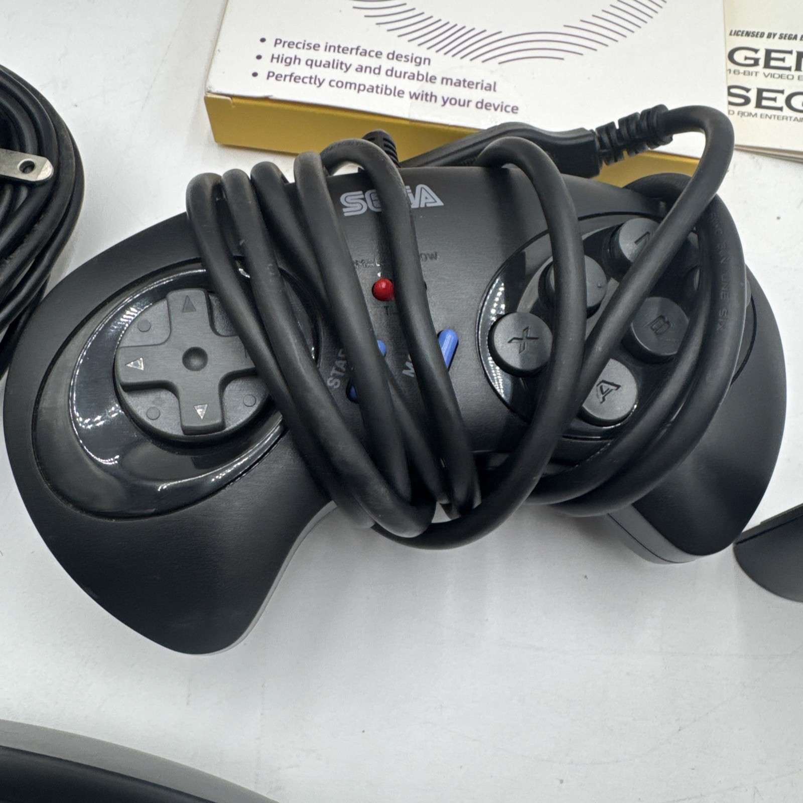 Sega Genesis 3 Console Bundle 6 Game Cartridge Power RCA SG-6 In Box Tested!