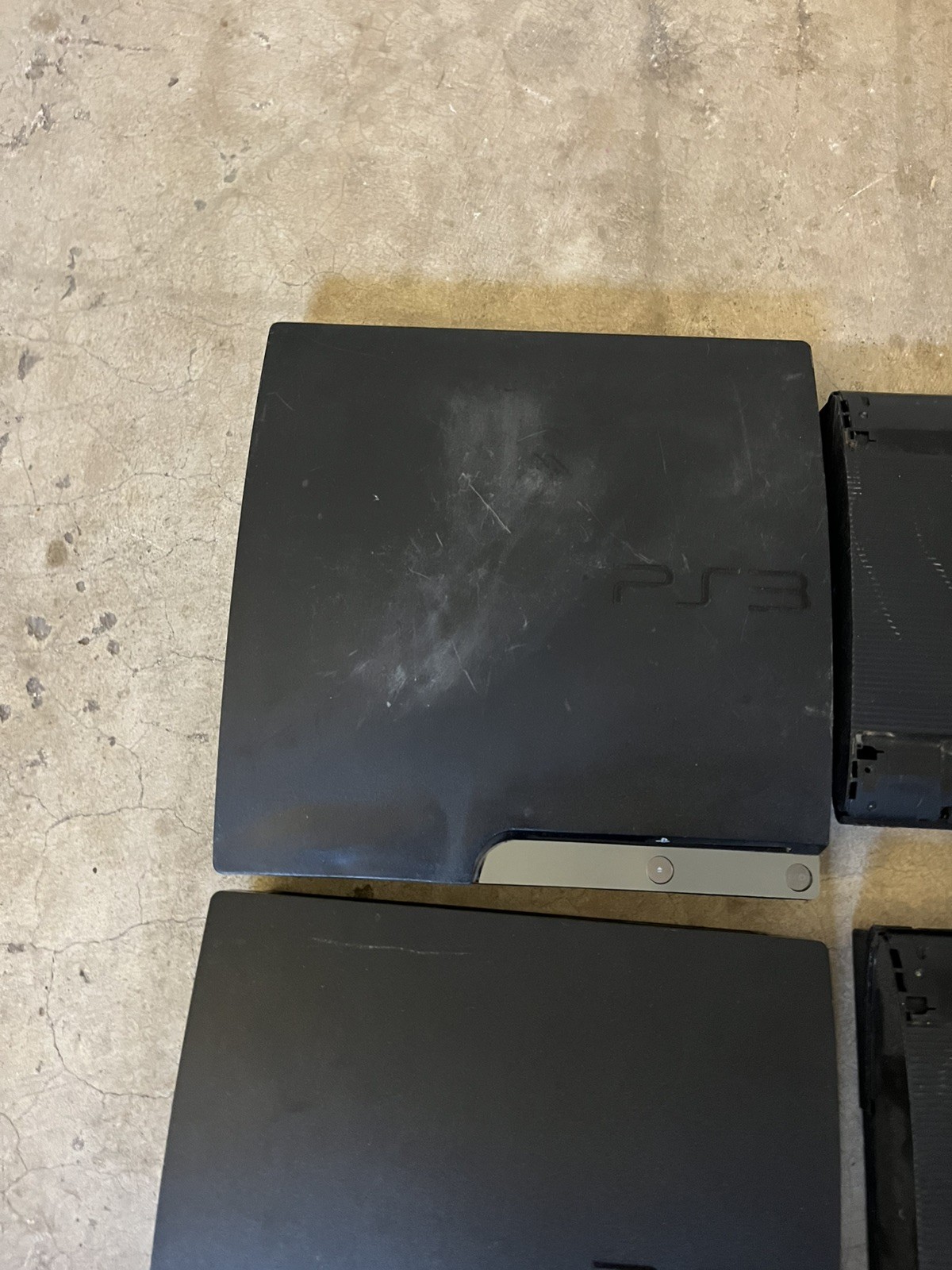Lot of 4 Unknown Condition PlayStation 3 PS3 Consoles As-Is for Parts/Repair