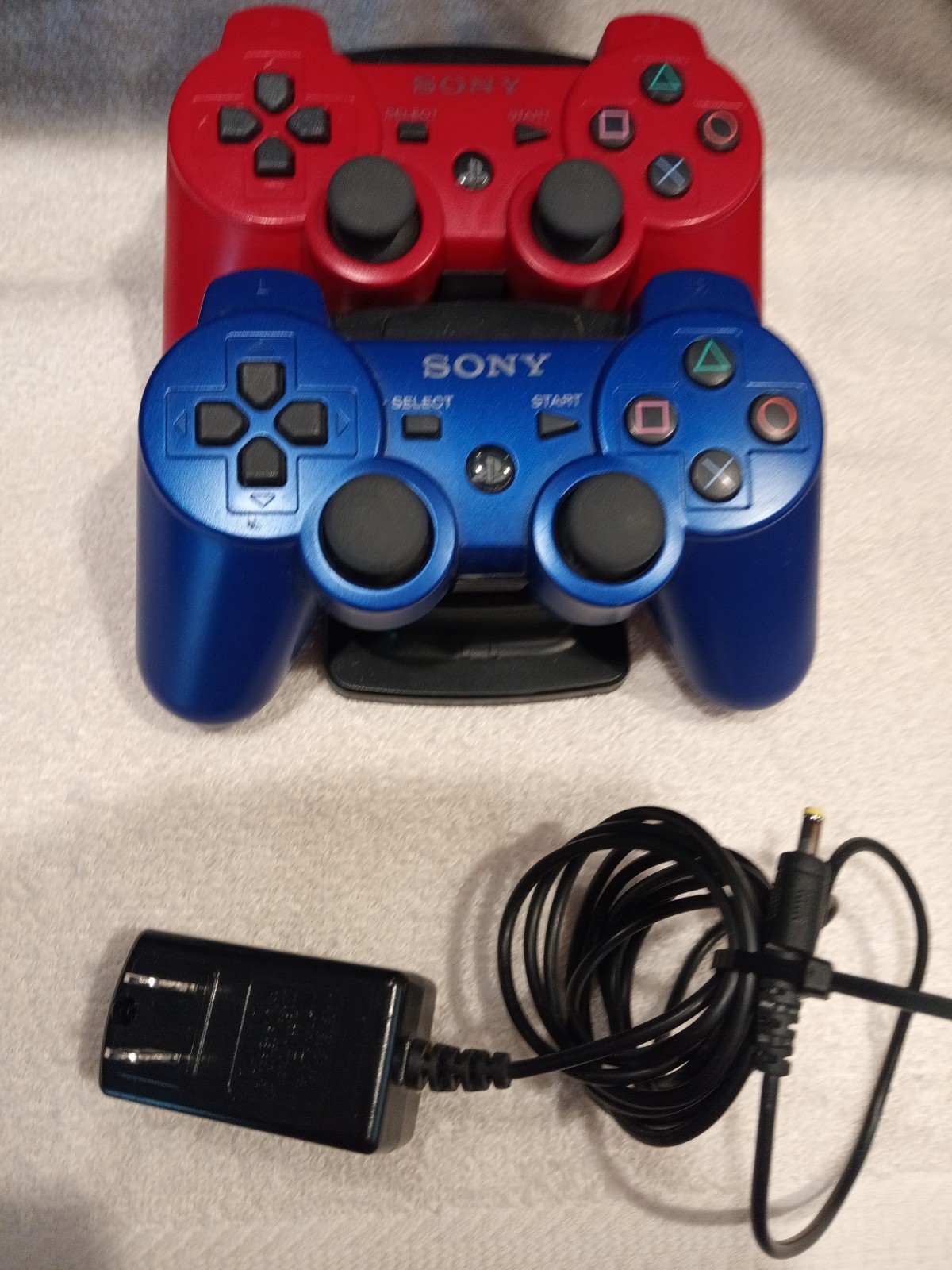 Playstation 3 Wireless Console Game Controllers PS3 Red & Blue