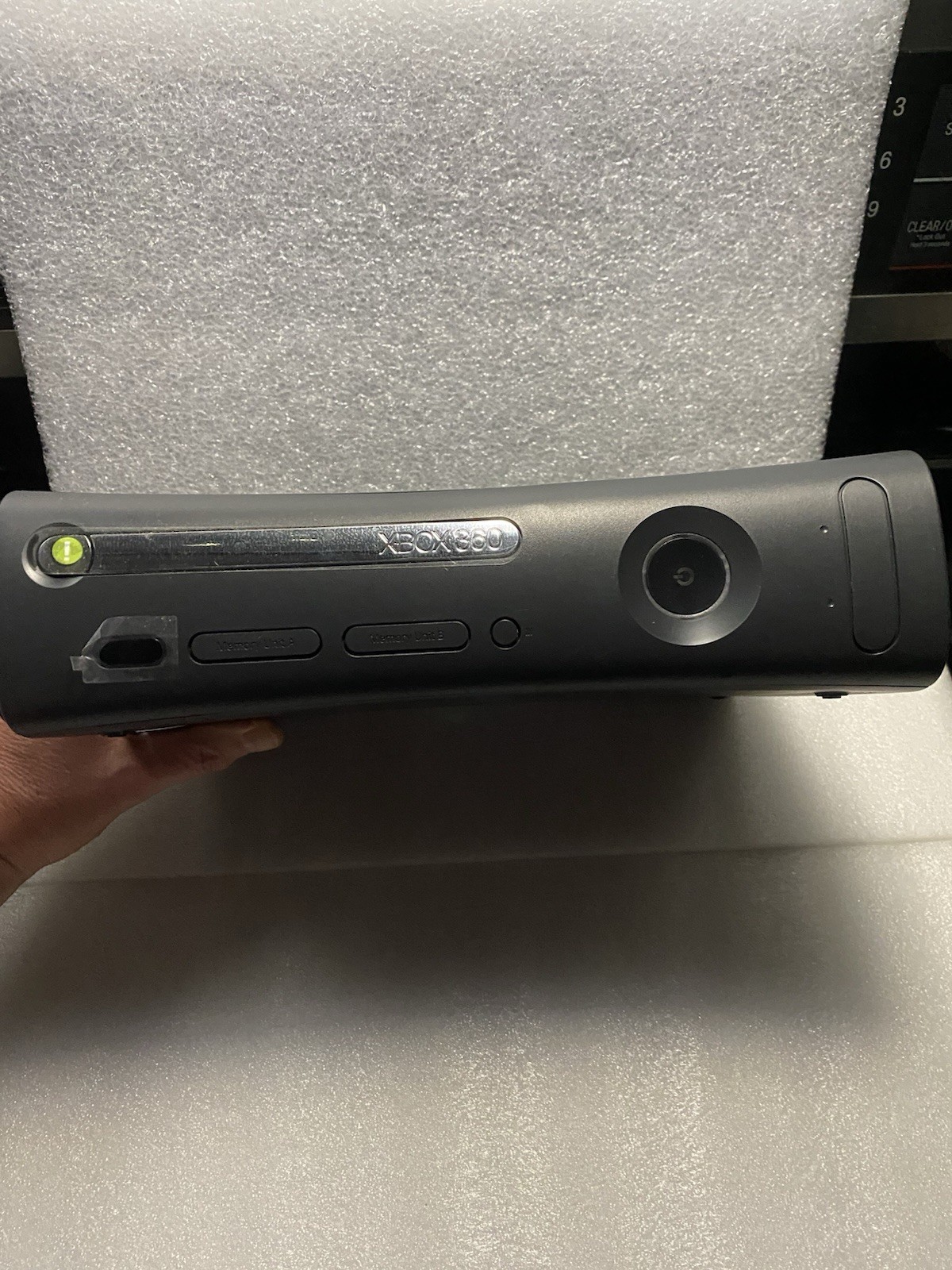 Microsoft Xbox 360 Elite Console Black 2009 HDMI Model w/Cords Power Tested Only