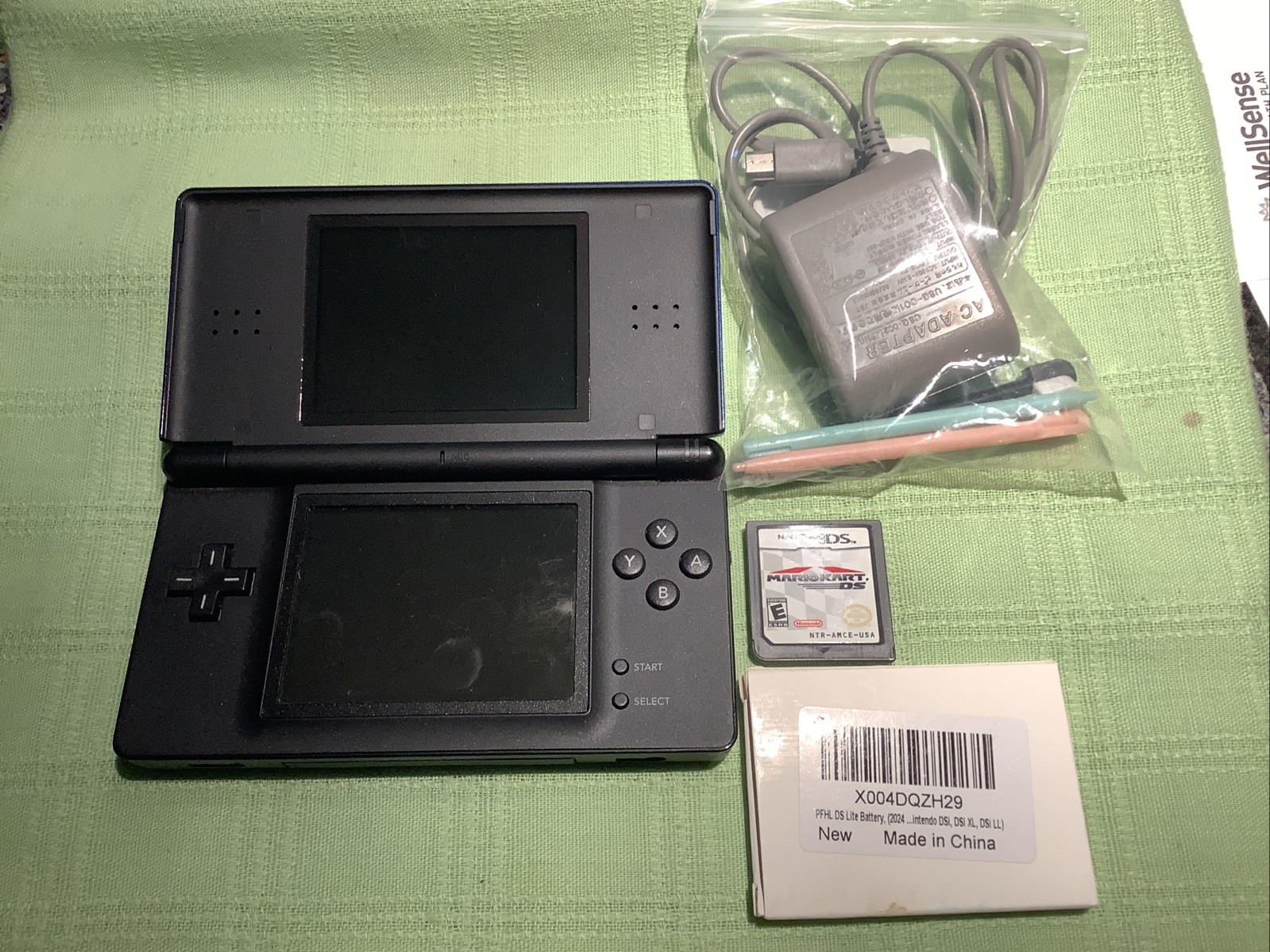 nintendo ds lite With Authentic Mariocart DS Game And New Charger And Battery