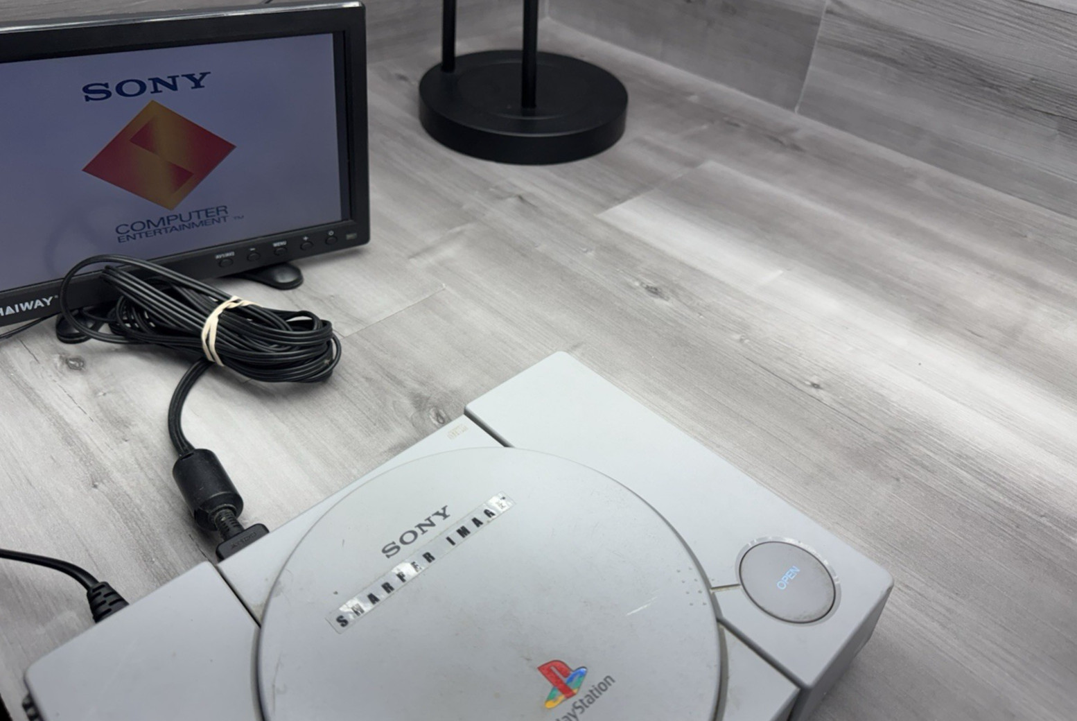 Sony PlayStation 1 PS1 Video Game Console – Gray SCPH-7501 Console & AV Cables
