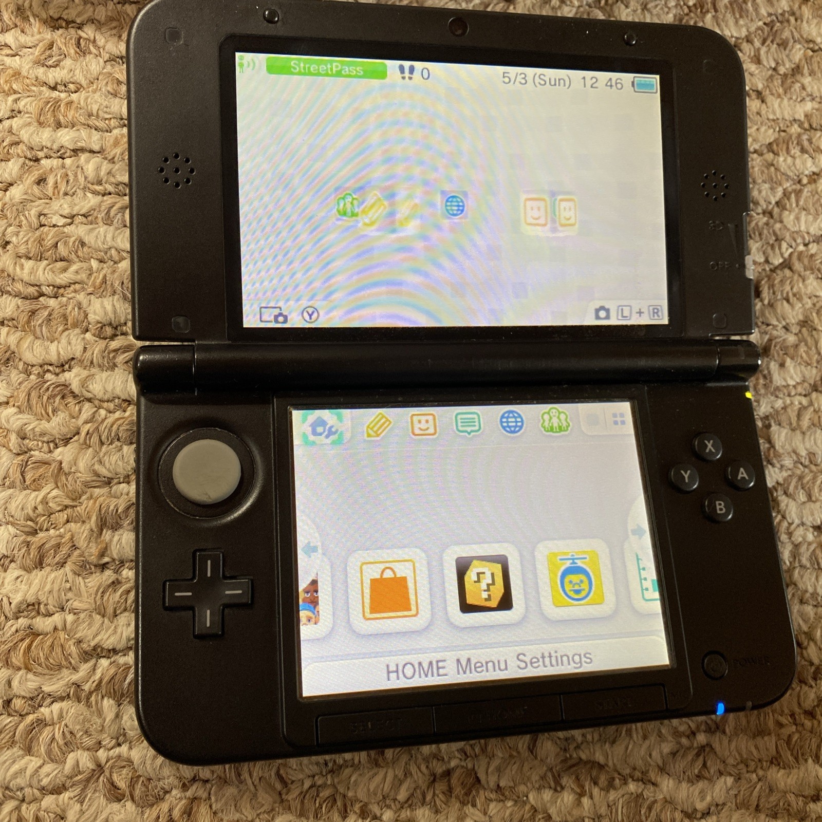 Nintendo 3DS XL Handheld System – Blue/Black USA In Box CiB With Charger