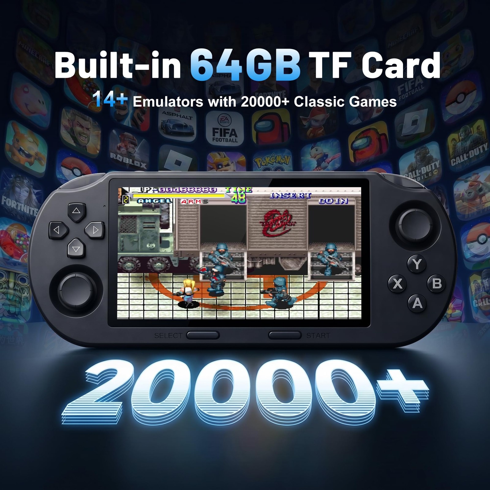 SF3000 Retro Handheld Game Console, Retro Gaming Console with 14 Emulators, 2…