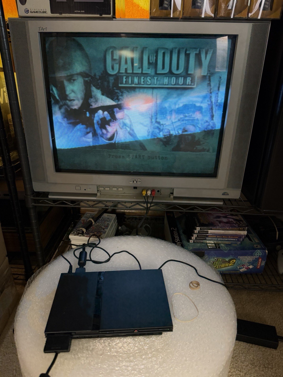 PS2 Slim Console Complete CIB Bundle Tested W/ Games & Memory Card Fast Ship!