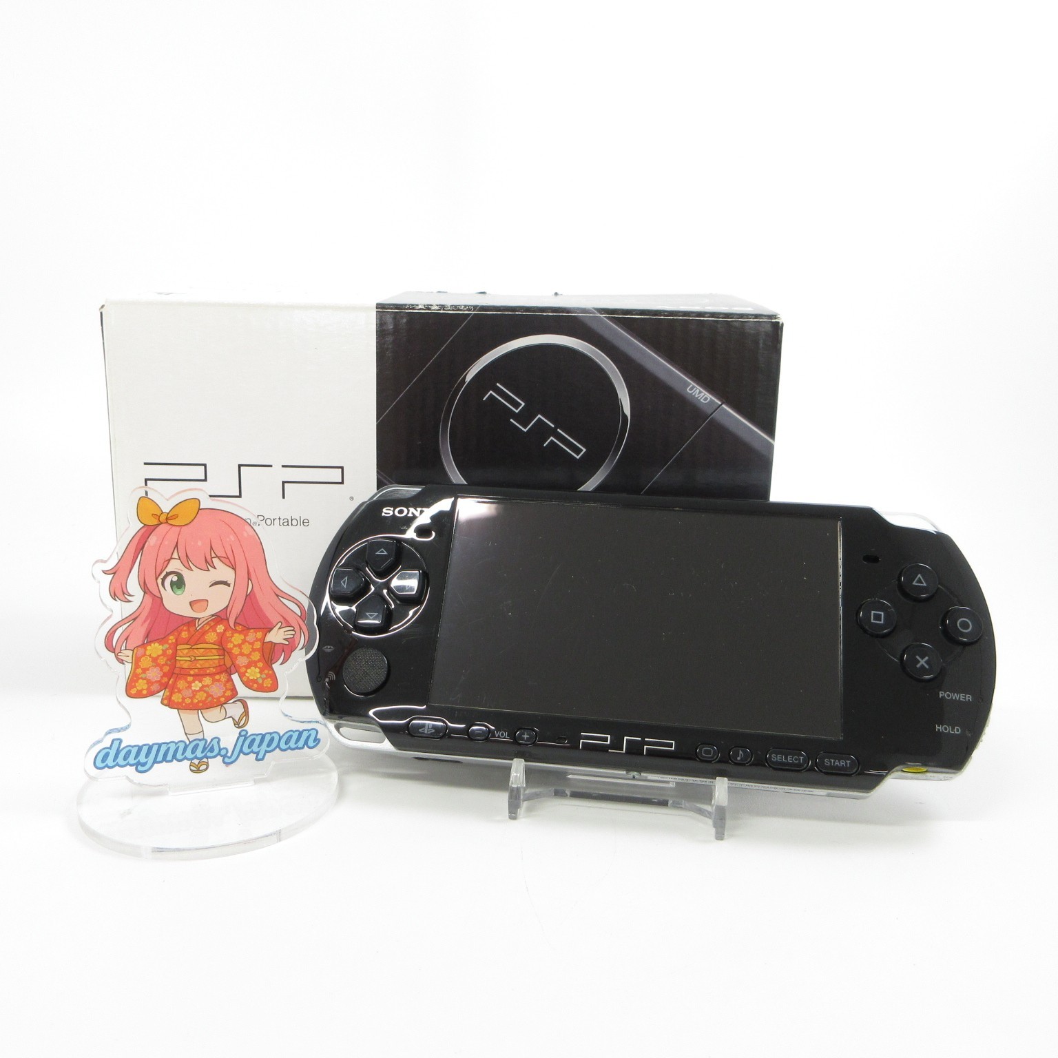 【Good】Sony PSP-3000 Piano Black Console No Battery Japan Ver. #TOY0528/02