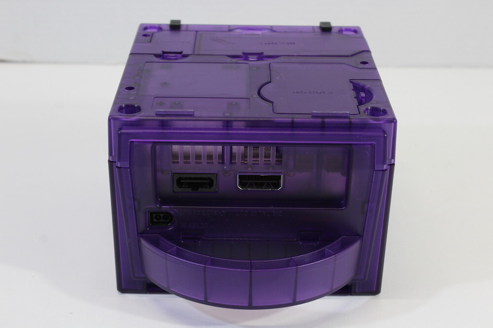 Nintendo Gamecube Clear Transparent Purple Console & AC AV NTSC-U/C DOL-001