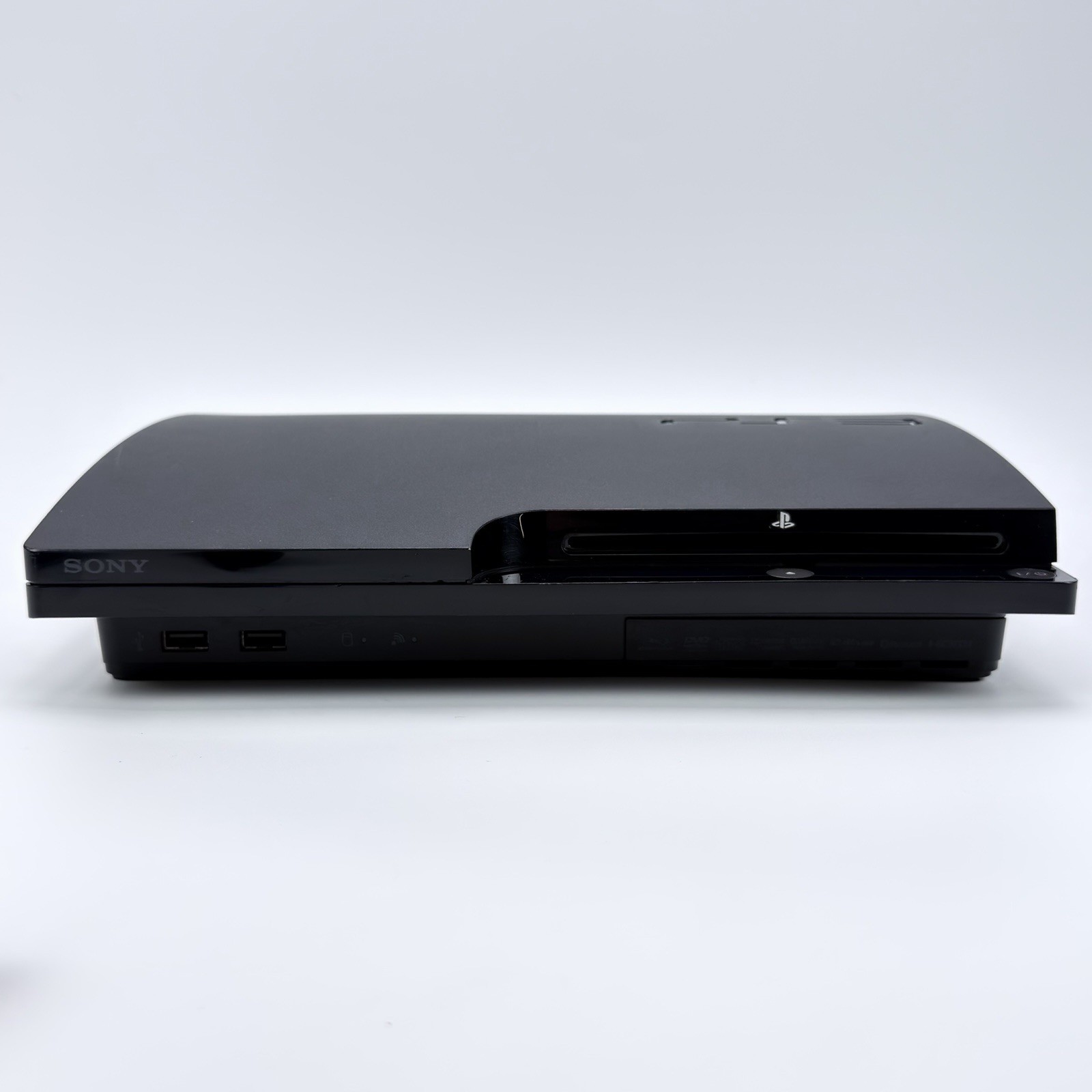 Sony PlayStation 3 PS3 Slim 120GB CECH-2101A Black Console Controller See Video