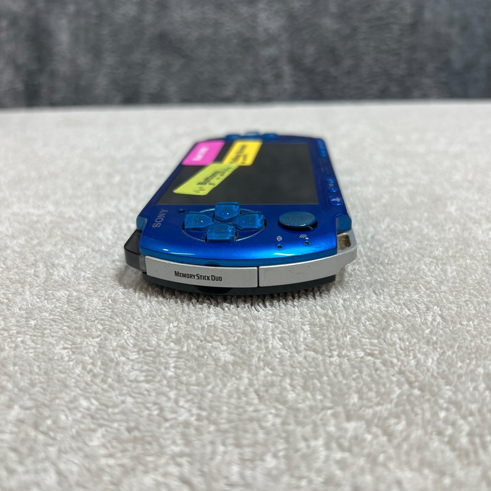 PSP 3000 Console For Parts Repair Broken Blue Japanese Version Import