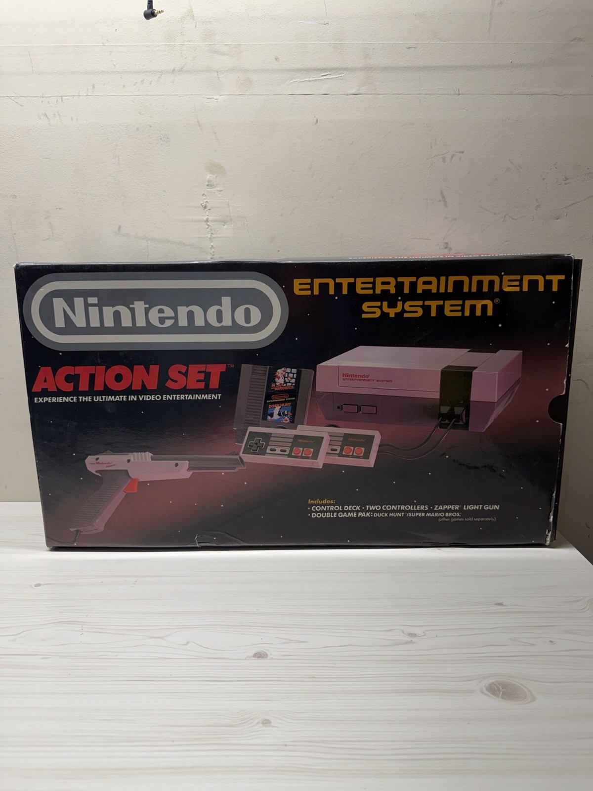 Nintendo NES Action Set Console With Box No Manuals