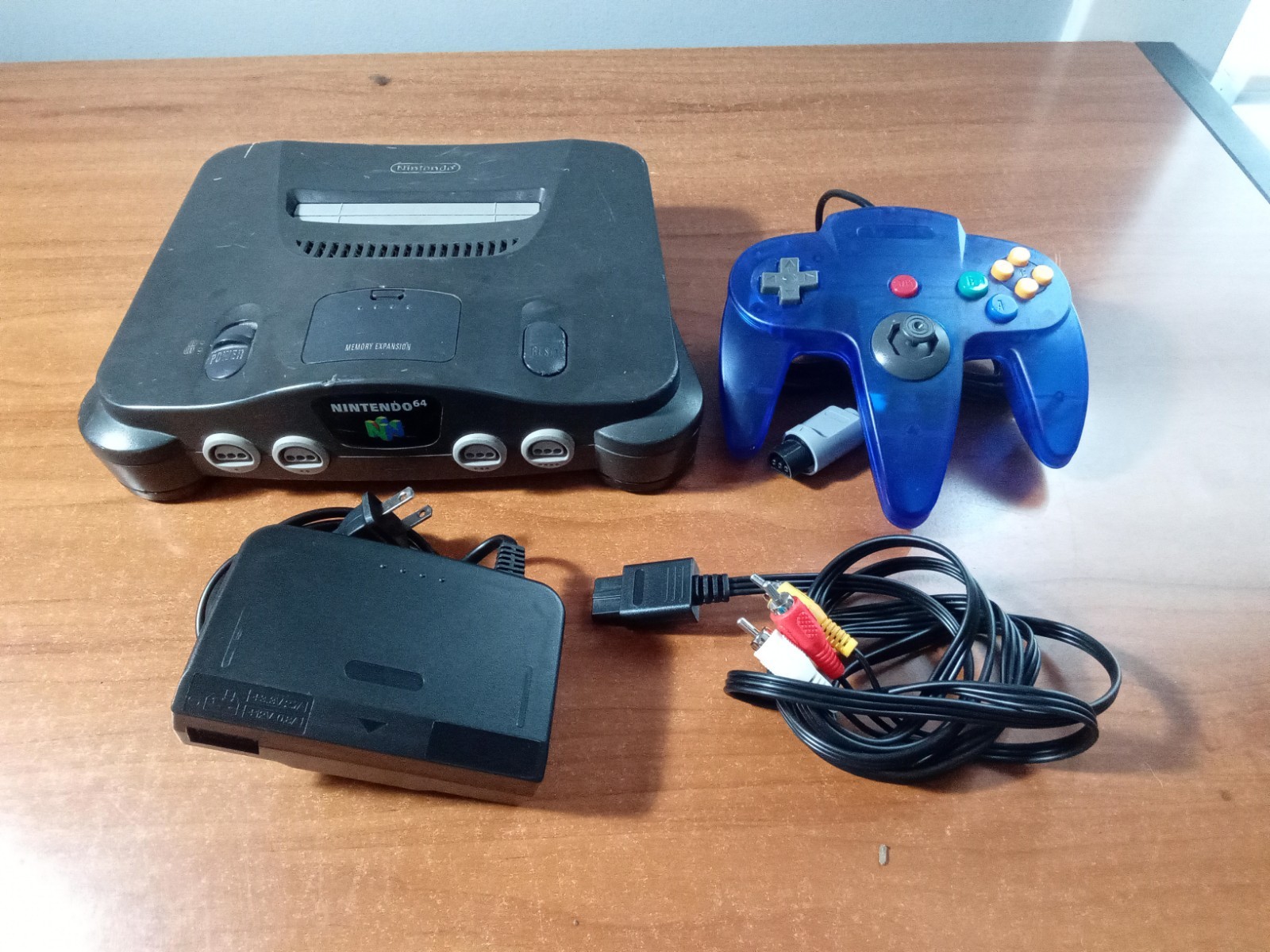 Nintendo 64 N64 System Console – Charcoal Gray + Cables + Controller *TESTED*