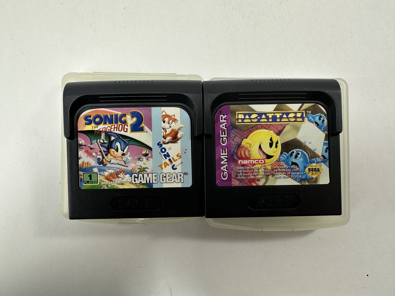 Sega Game Gear – Portable Video Game System, Tested & Working with 10 games
