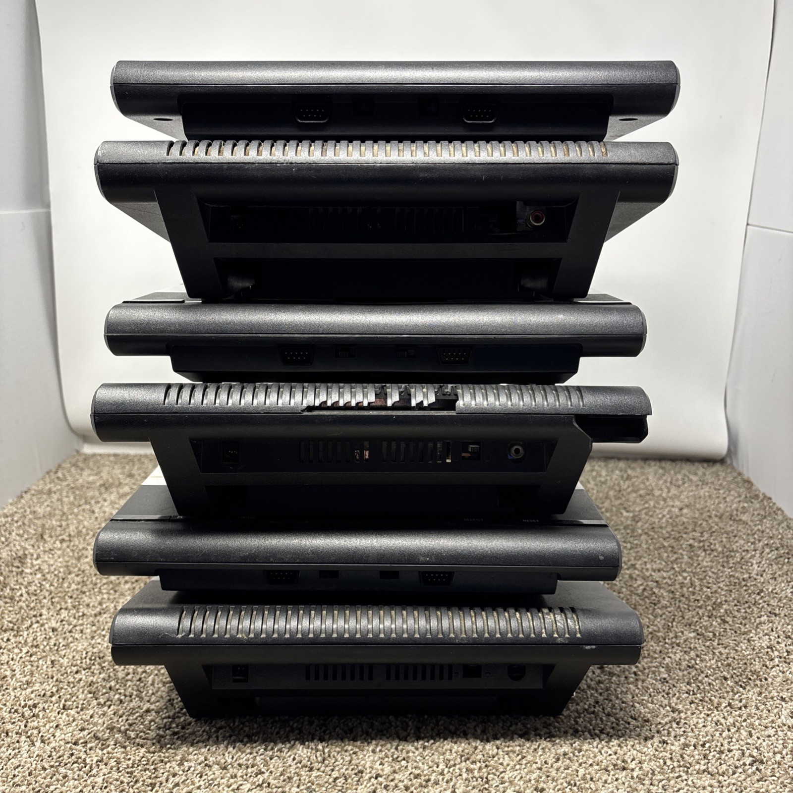 Atari 7800 Consoles Lot For Parts Or Repair Lot Of 6