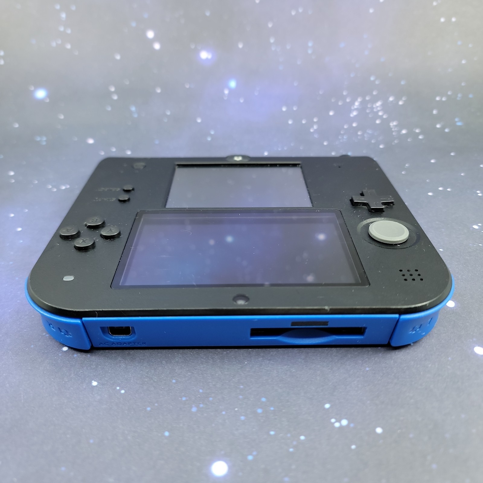 Nintendo 2DS Console Blue Black W/ Stylus & Power Cord Tested Working NTSC-U