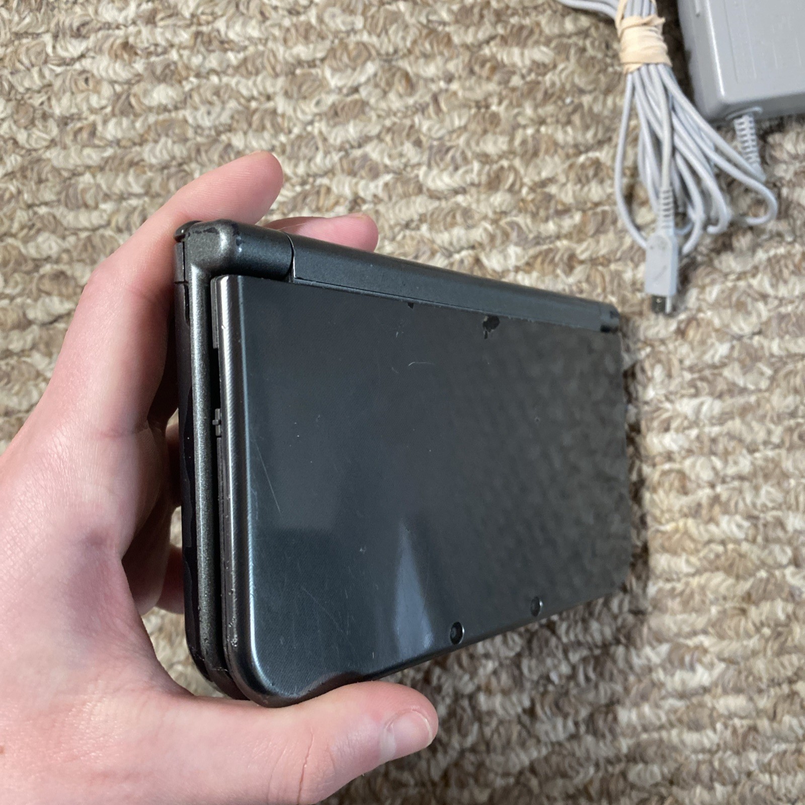 New Nintendo 3DS XL Metallic Black USA Top IPS With Charger And Stylus