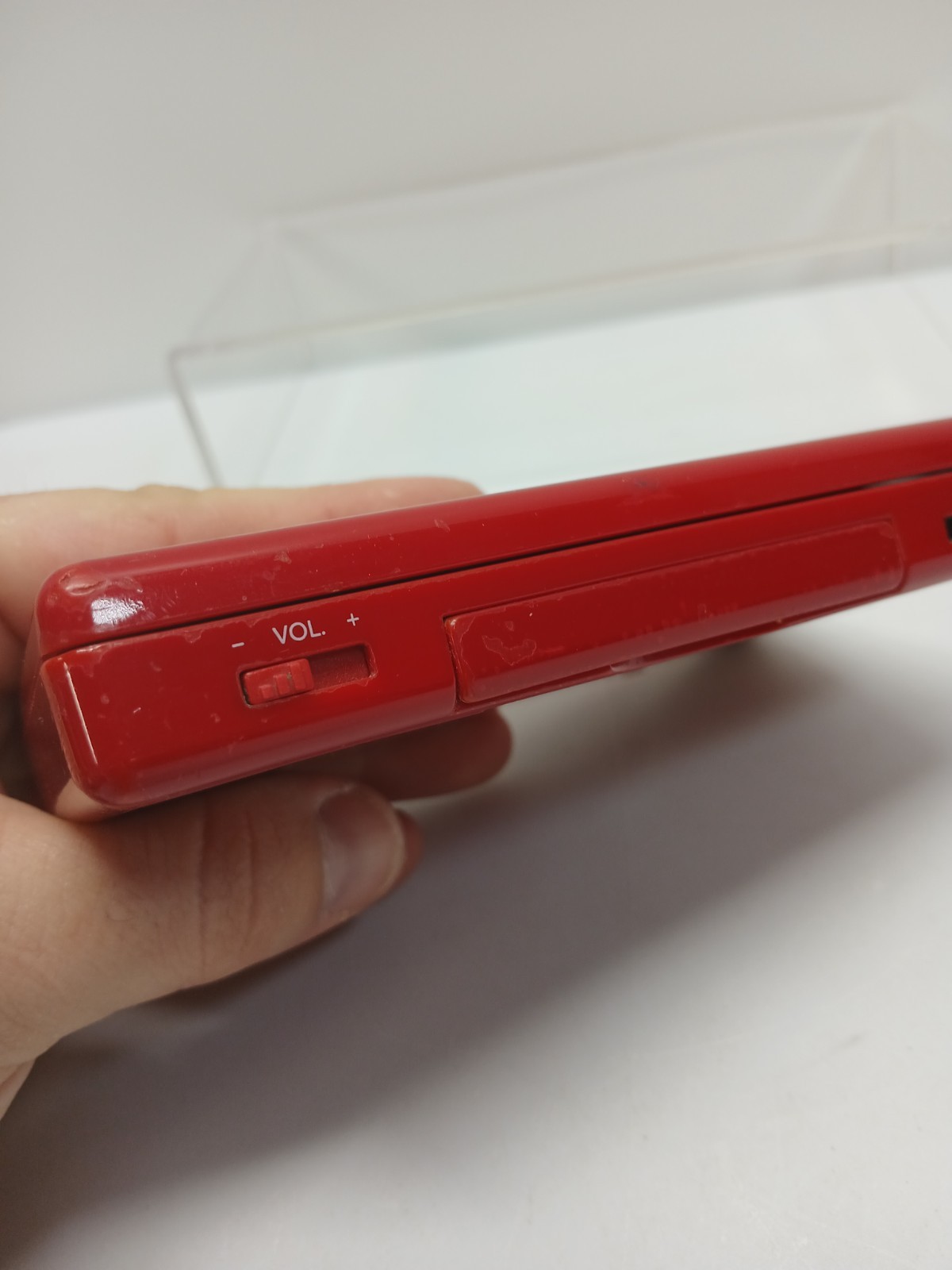 Nintendo DS Lite Red Mario Edition Console USG-001 FOR PARTS or REPAIR