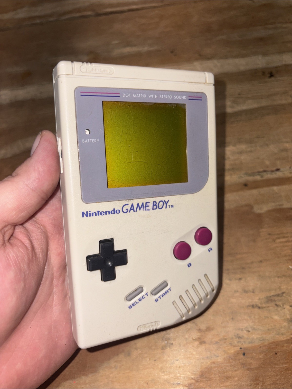 Nintendo Game Boy DMG-01 1989 Gray Portable Handheld System TESTED WORKS