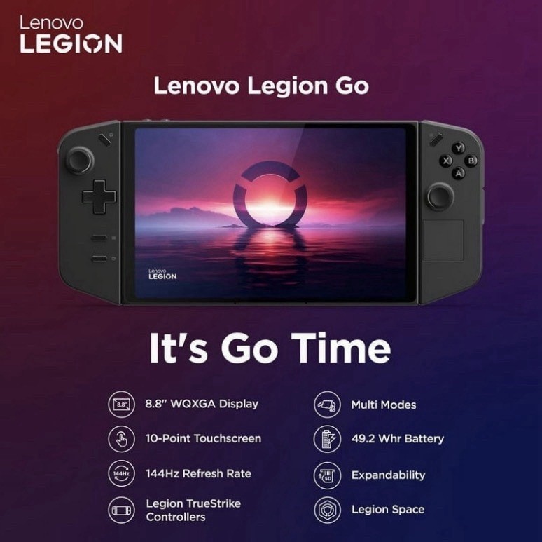 Lenovo Legion Go 512GB Handheld PC 8.8in 1600p Touchscreen Detachable