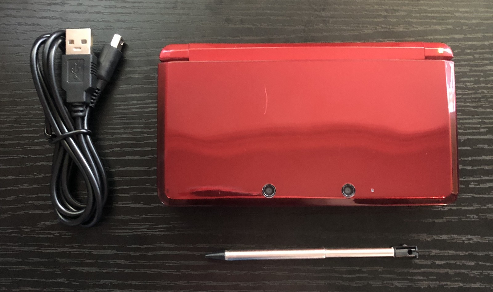 Nintendo 3DS Flame Red CTR-001 Handheld Console — Fully Tested