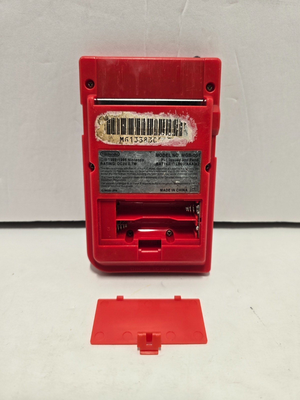 Nintendo Game Boy Pocket Red Handheld Console System MGB-001