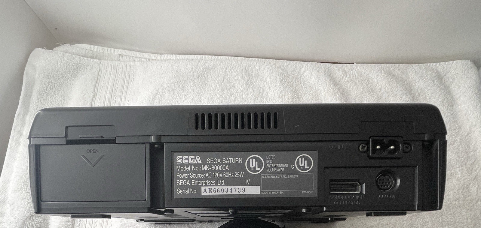 Sega Saturn Console System MK-80000 With 2 Games Bundle Lot- Tested-Great