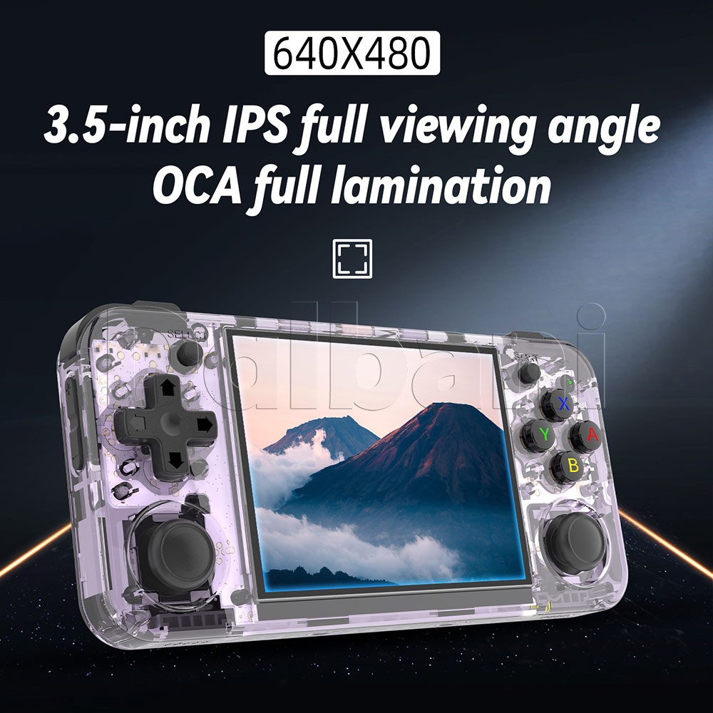 RG35XX H Purple Anbernic Retro Handheld Game Console Linux