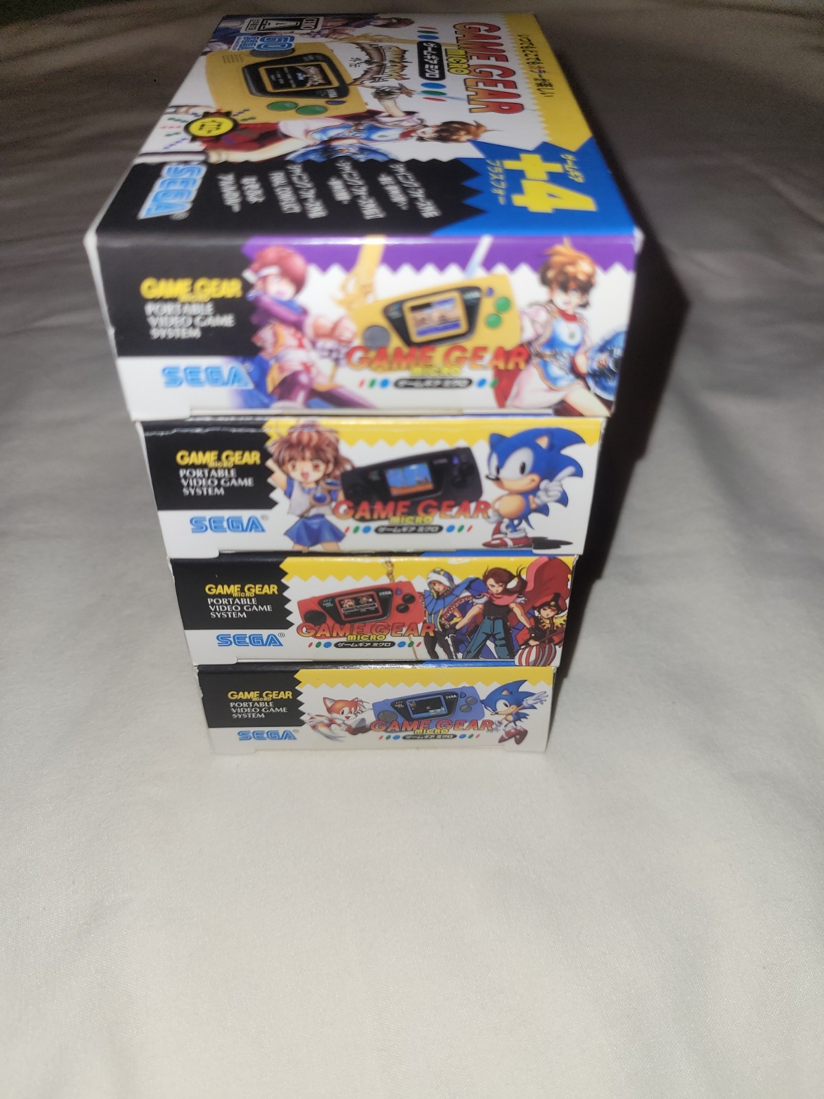 SEGA Game Gear Micro 4-Color Complete Set 30th Anniversary