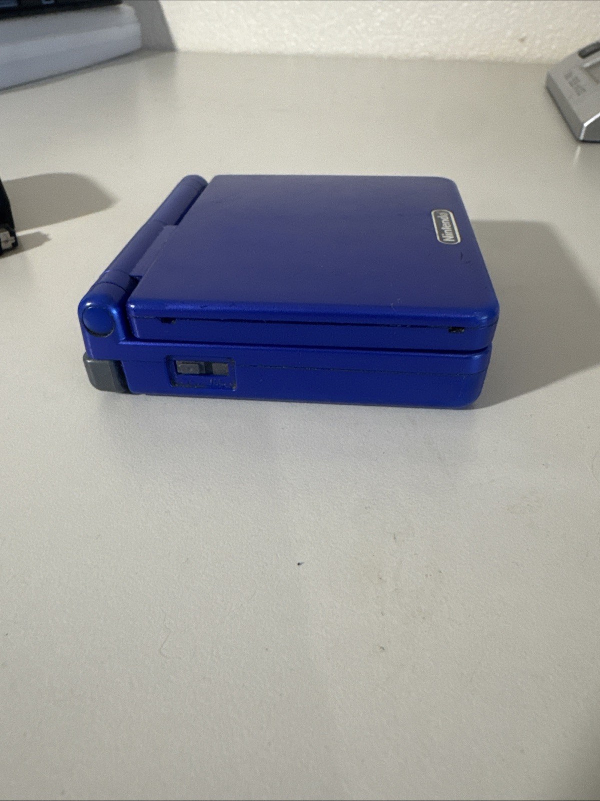 Nintendo Gameboy Advance SP Handheld System Console Blue W/ OG Charger TESTED