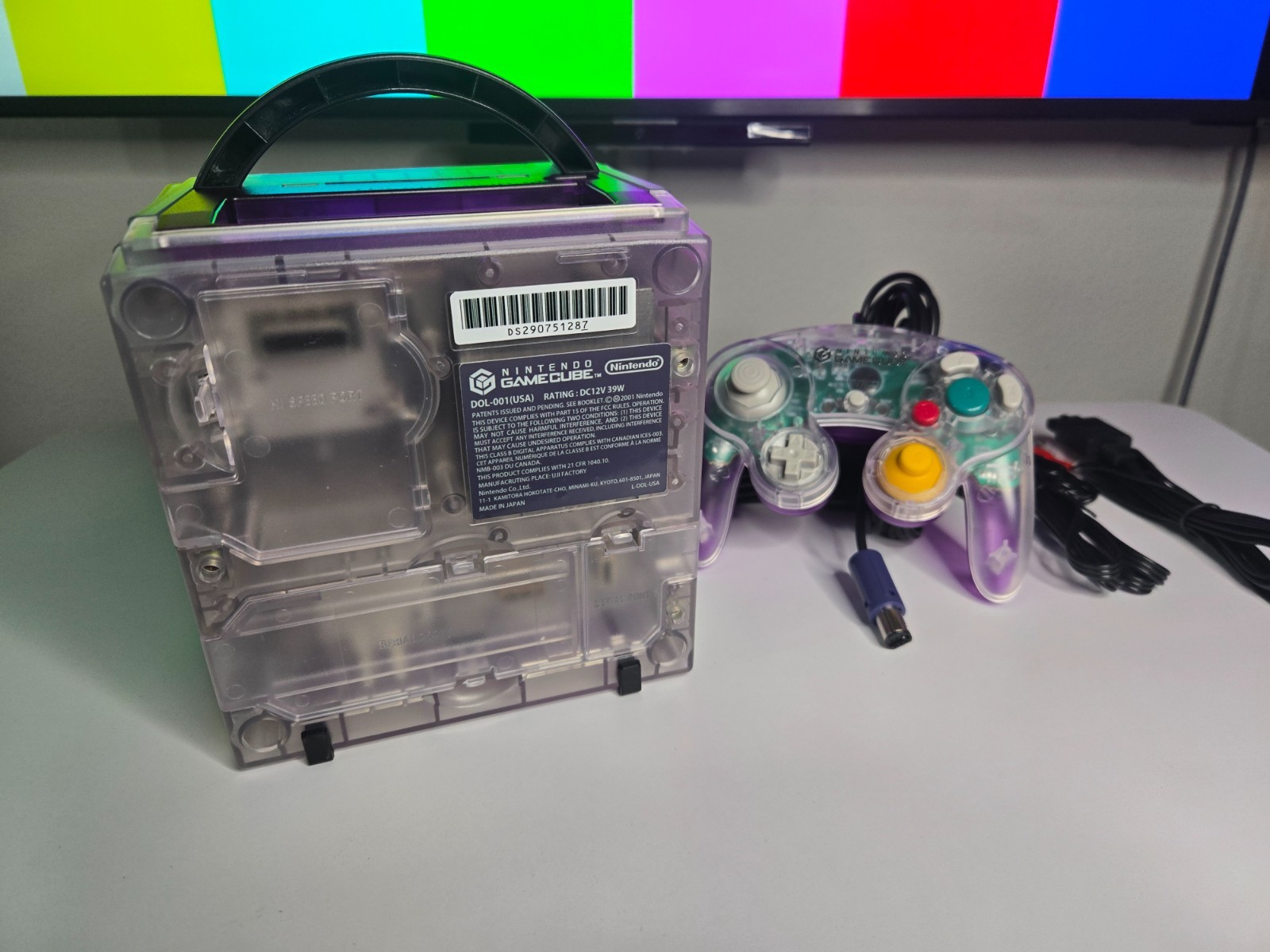 Nintendo GameCube Console NGC Console + Controller + Wires Bundle