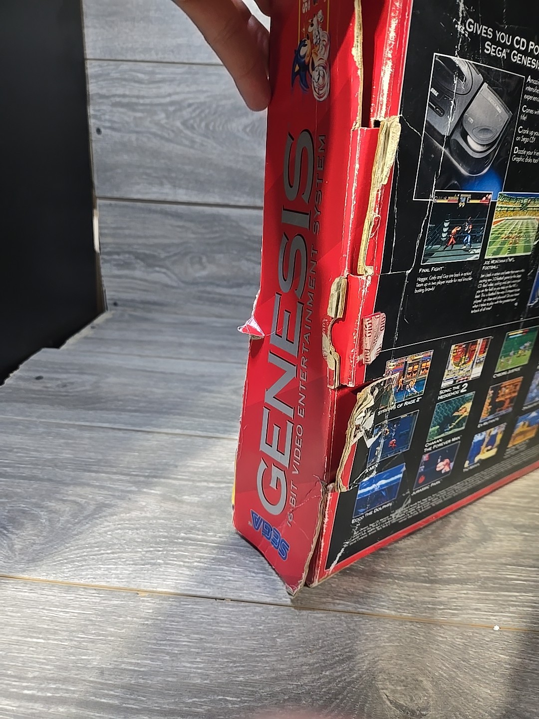 Sega Genesis II Console Sonic The Hedgehog 2 Bundle In Box Tested [Rough Box]