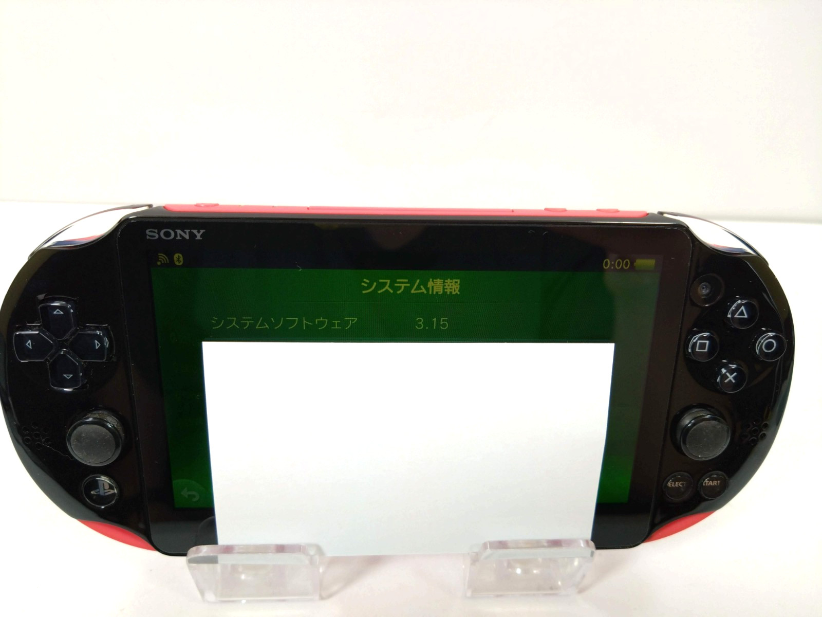 PS Vita Pink Black PCH-2000 ZA15 Console only Wi-Fi PSV Tested Sony 0611G