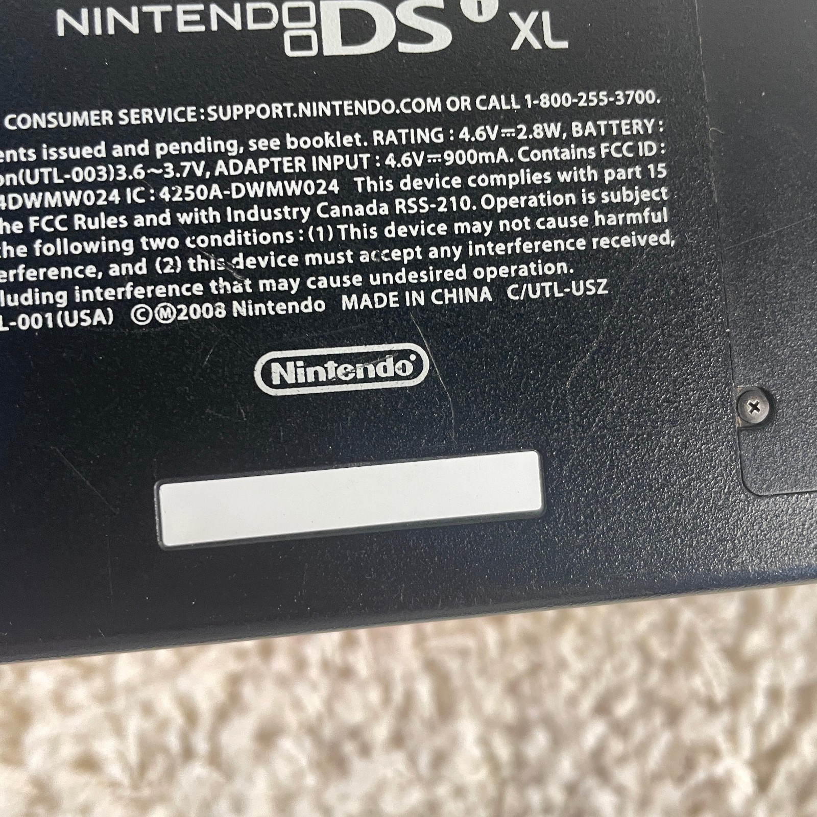 Nintendo DSi XL Midnight Blue Handheld Console System UTL-001 READ