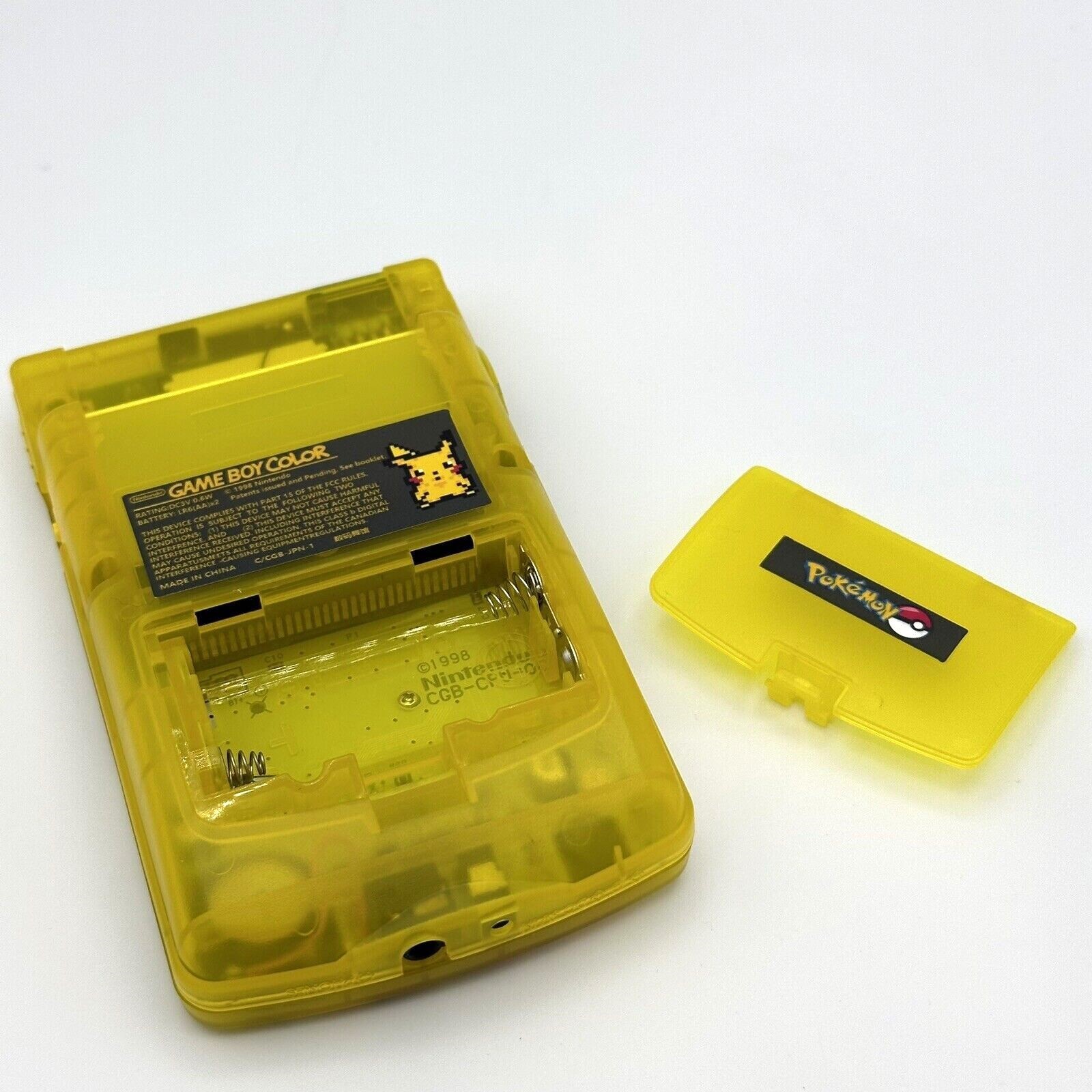 Nintendo Game Boy Color GBC IPS Q5 Backlight Mod Pokemon Yellow Pikachu Edition