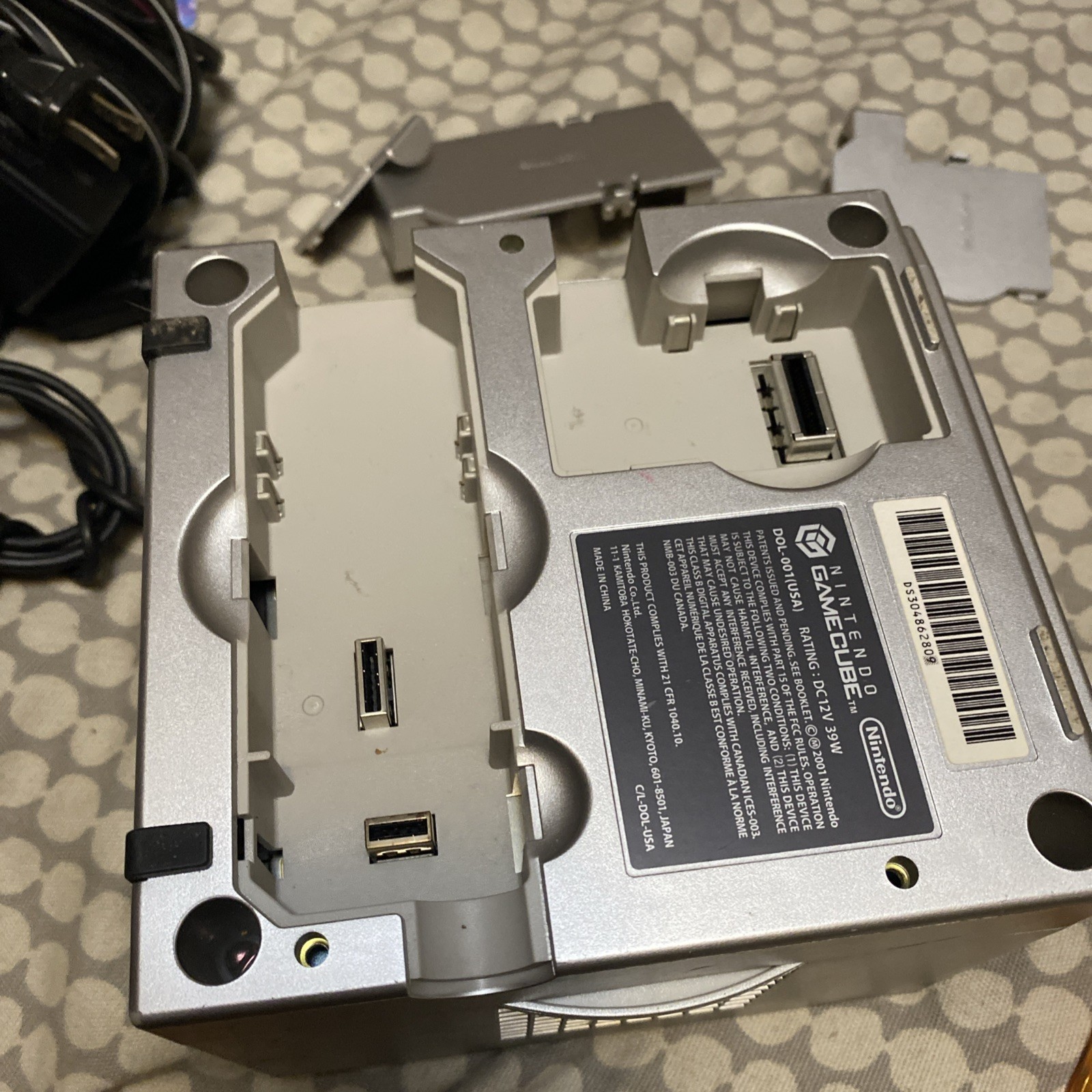 Platinum GameCube Works With Two Controllers Original Cords Tested Read