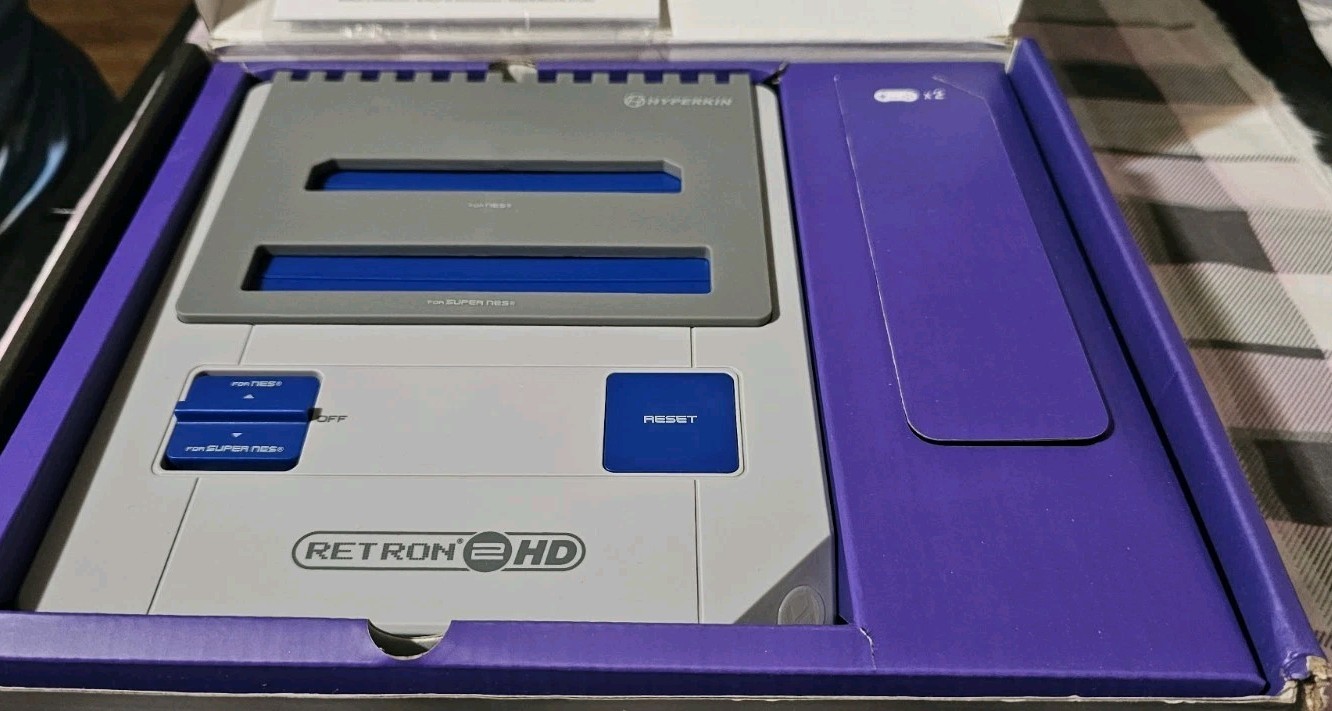 Hyperkin RetroN 2 HD 2-in-1 Console for NES SNES Super Famicom HDMI 720p