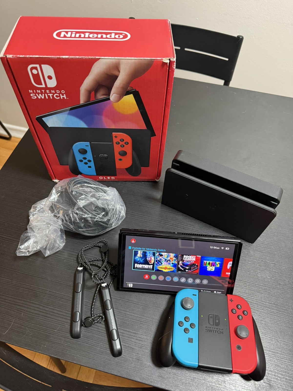 Nintendo Switch OLED Model HEG-001 Handheld Console – 64GB + Mario Kart 8