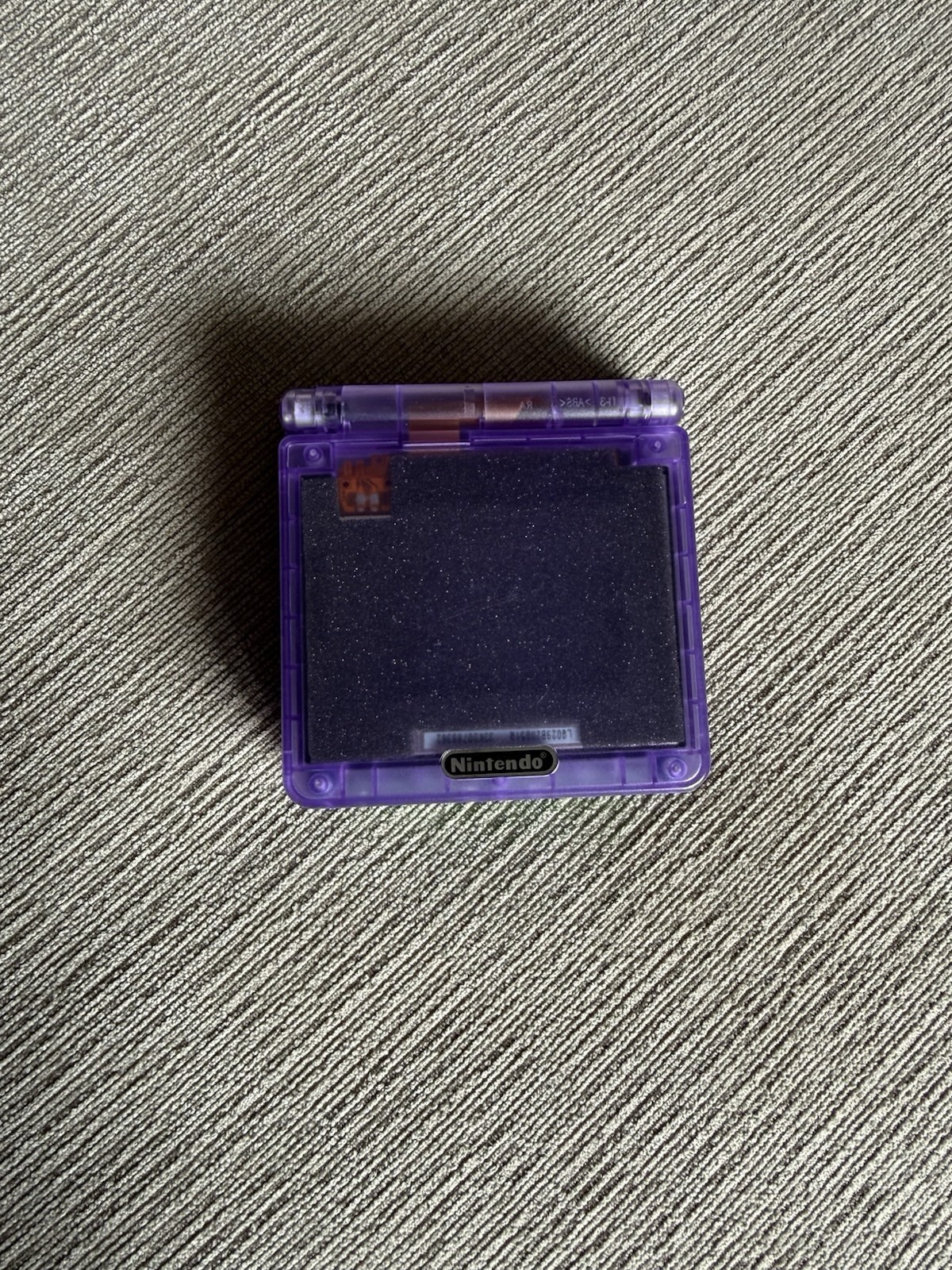 Nintendo Game Boy Advance SP AGS-001 Transparent Purple Reshell