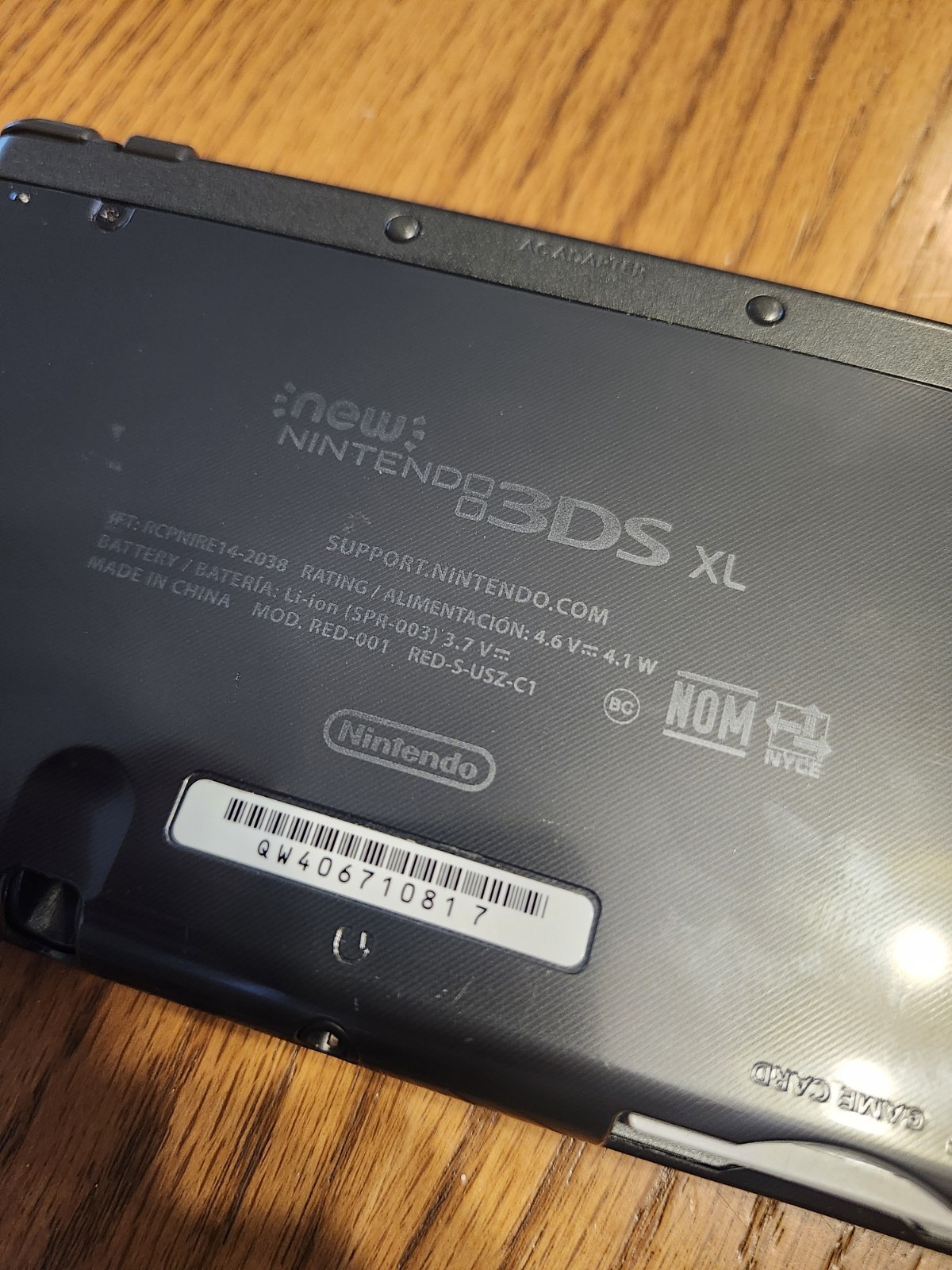 New Nintendo 3DS XL Gray Black Console W Charger, 3 Games, & Case, Tested