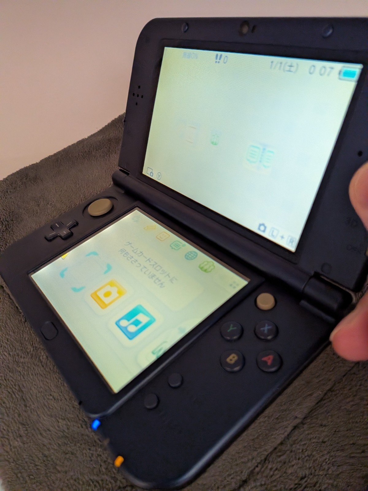 【Excellent5】Nintendo NEW 3DS LL XL Blue Handheld Used Game Console From Japan