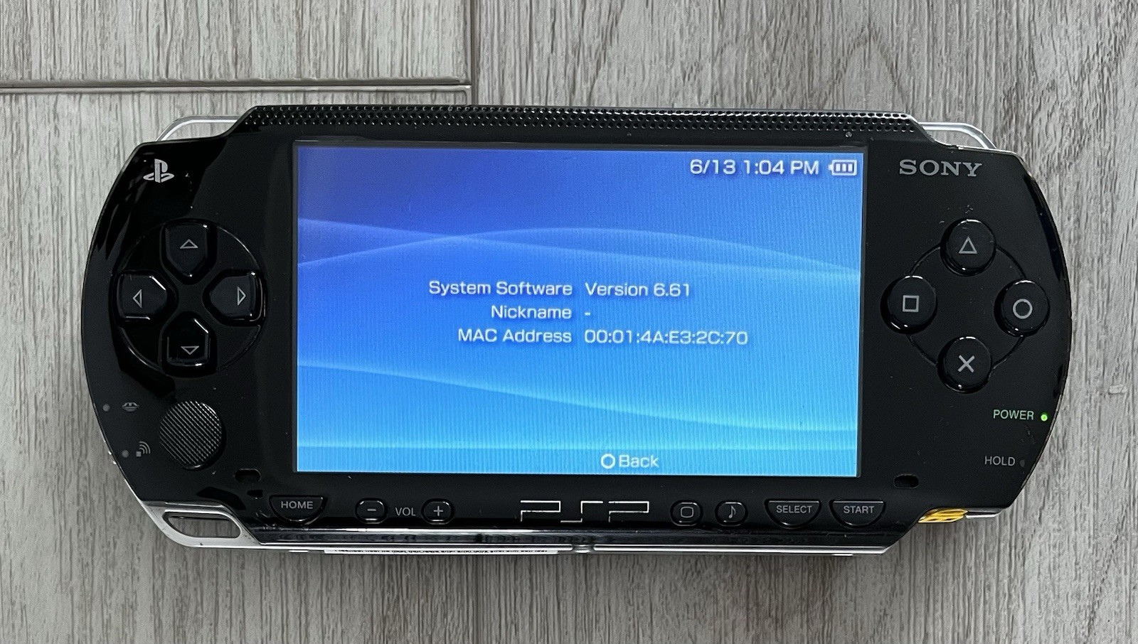 Sony PSP-1001 Handheld Console System Portable Does Not Read UMD