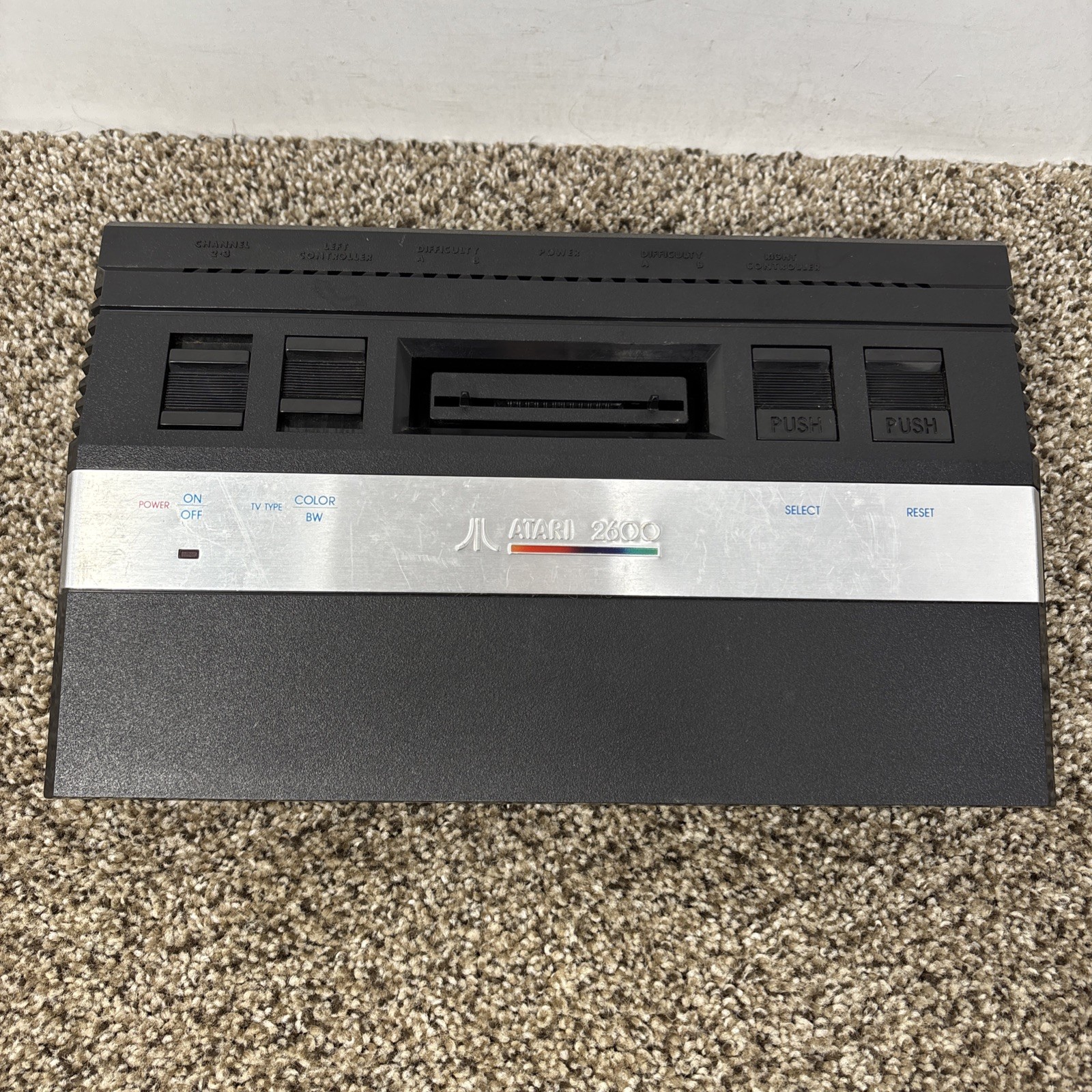 Atari 2600 Junior Jr Console System Bundle 10 Games Tested