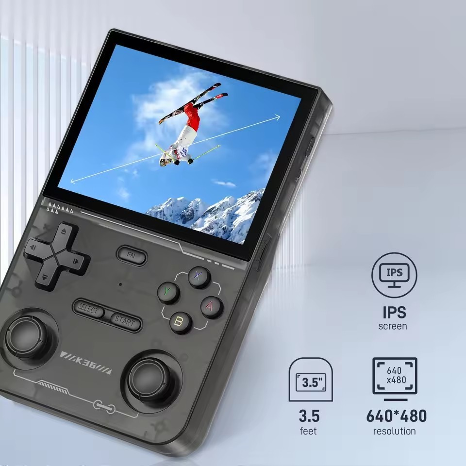 K36 Portable Handheld Game Console 3.5» IPS Screen Dual Joystick 16000 + Games