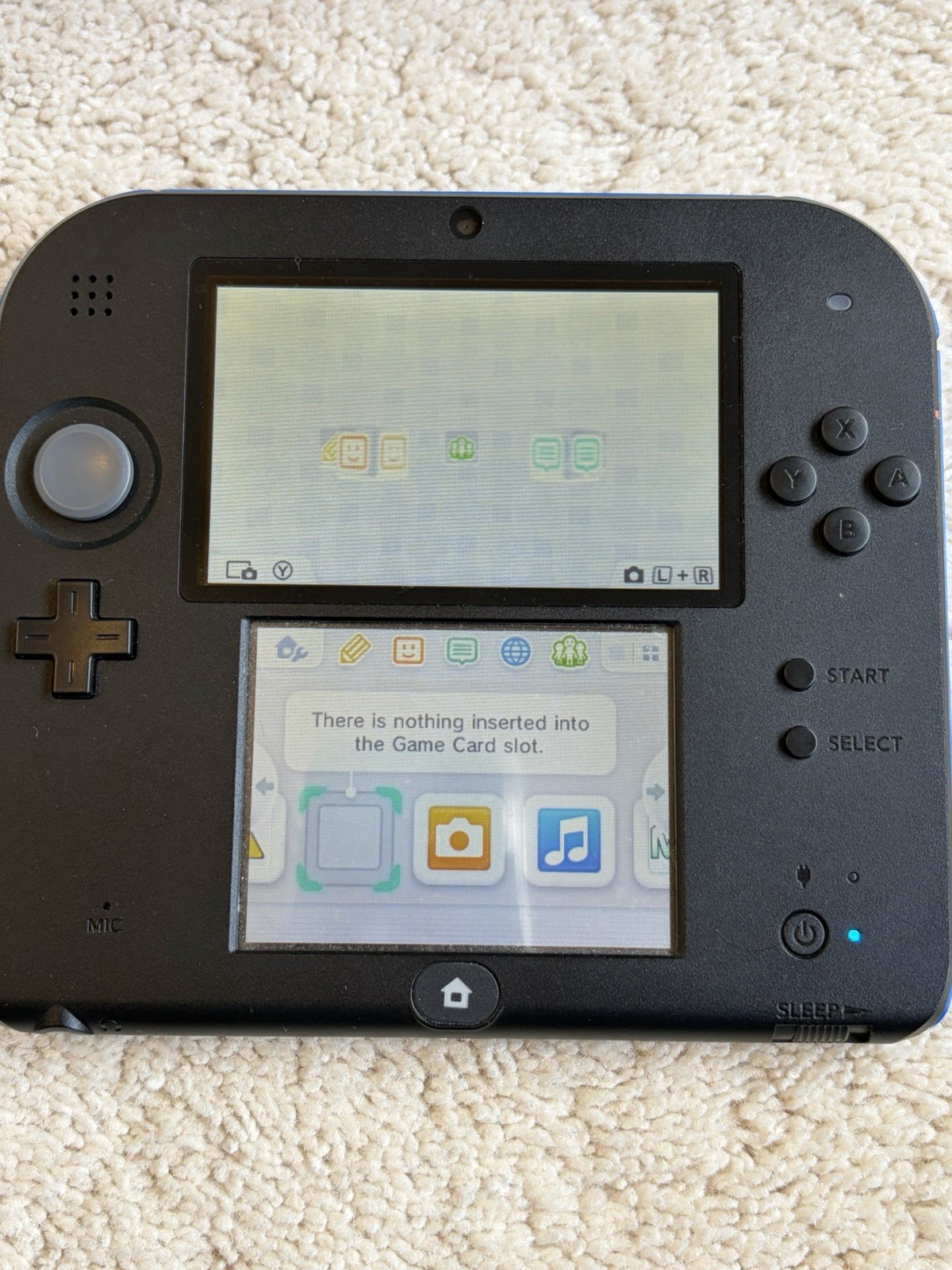 Nintendo 2DS Launch Edition Blue and Black Handheld System – Black/Blue