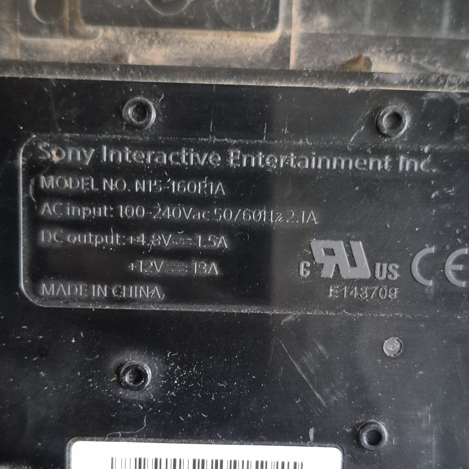 Sony PlayStation 3 PS3 160GB Black Wi-Fi 1080p NTSC-U/C Console N15-160P1A