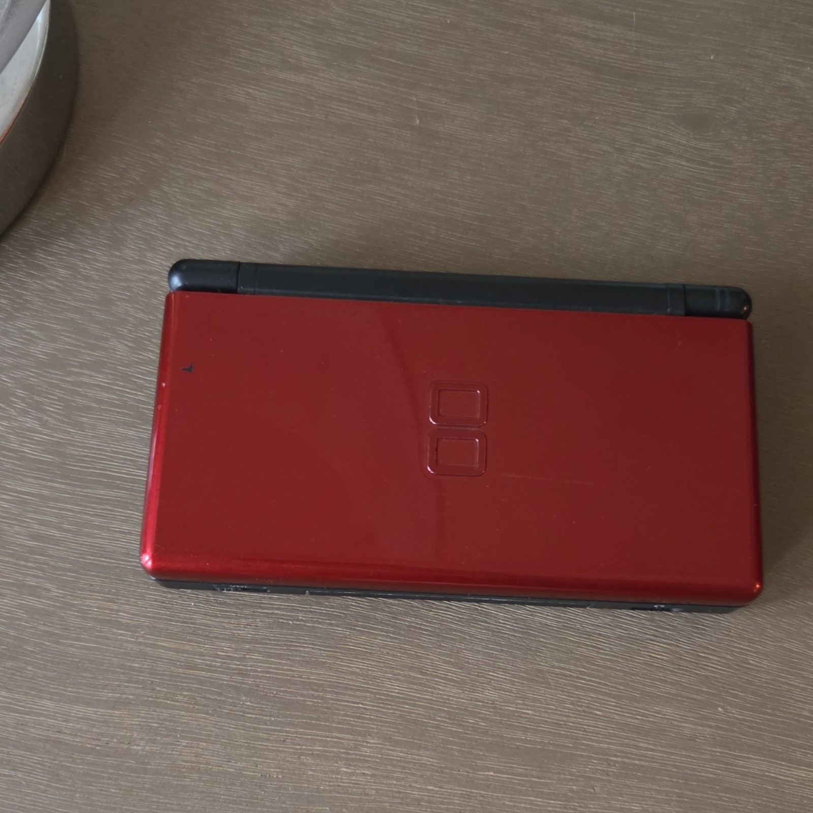 Nintendo DS Lite Red Black Handheld Console Dual Screen Headphone Jack