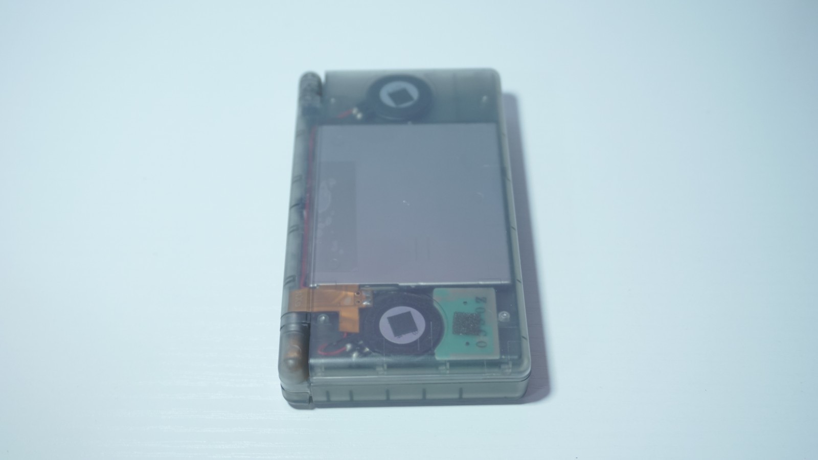 Nintendo DS Lite Transparent Clear Smokey Black Handheld System with Charger