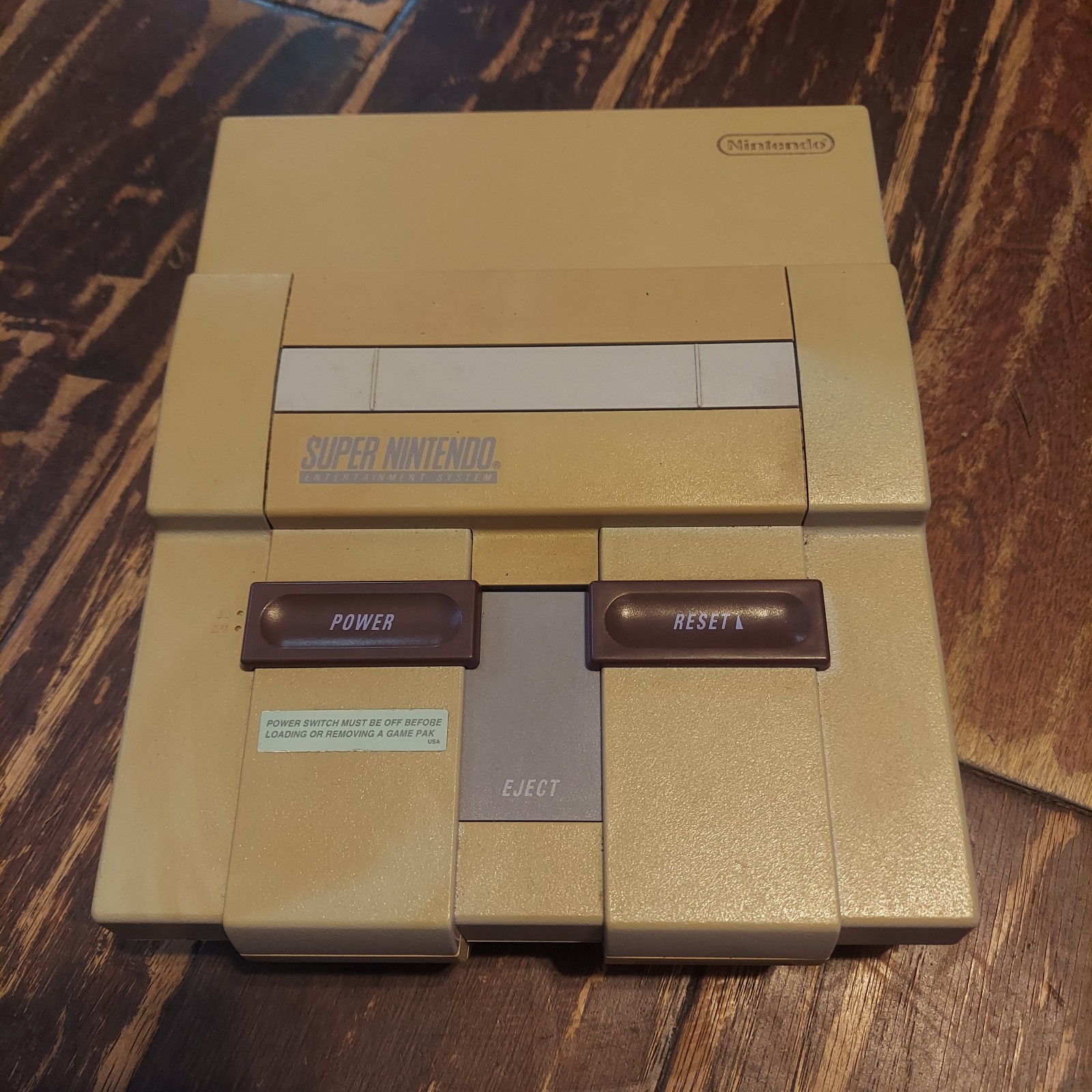 Super Nintendo SNES Console System SNS-001 Bundle With Controller & 10 Games Lot