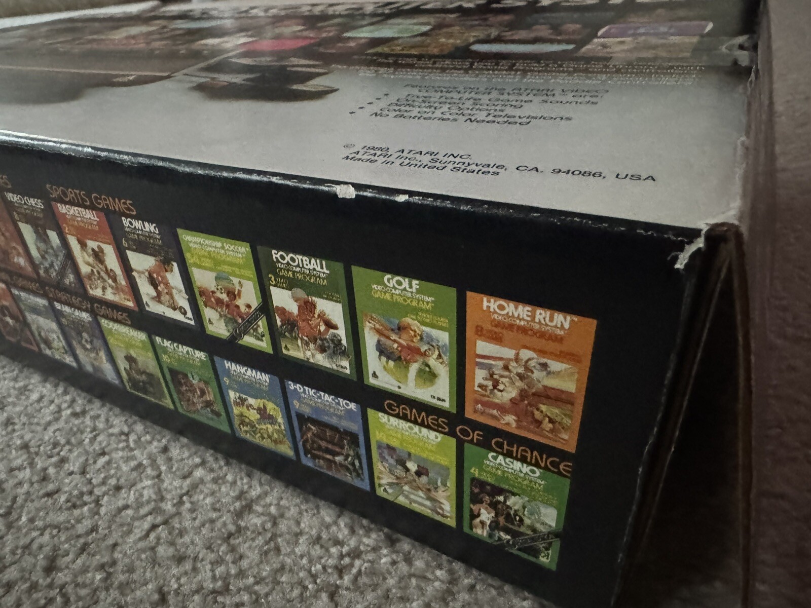 RARE Prestine Condition Atari CX-2600 Video Computer System Console 1982 Box See