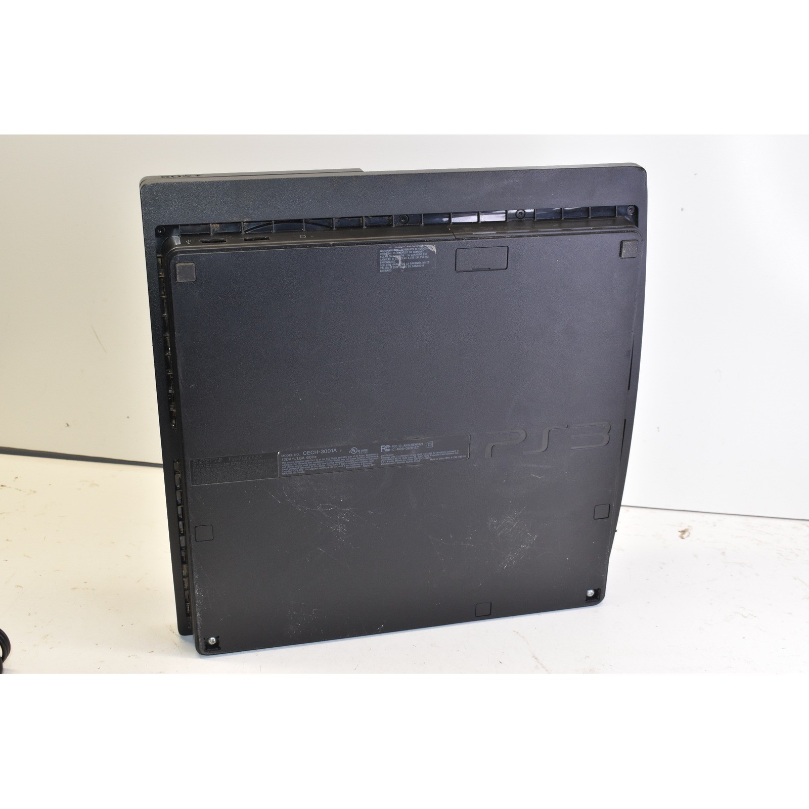 Sony PlayStation 3 Slim Charcoal Black Console CECH-3001A 160GB Works- READ