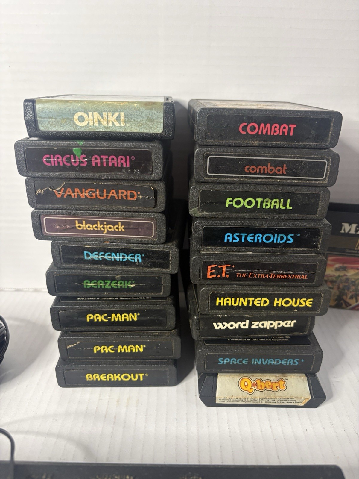 Atari 2600 Junior Jr Console System Bundle 12 Games, Joystick And Storage Case.